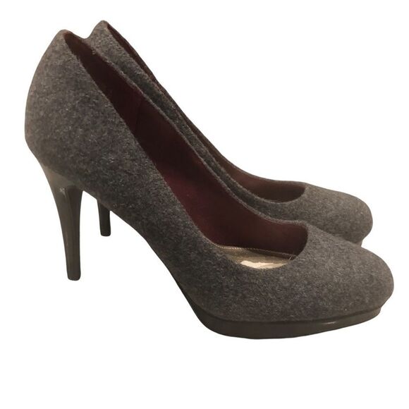 CHRISTIAN SIRJANO FOR Payless, Heel, Gray Wool - Picture 1 of 9